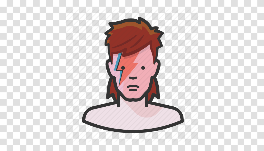 Bowie David Musician Rockstar Stardust Ziggy Icon, Face, Head, Poster Transparent Png