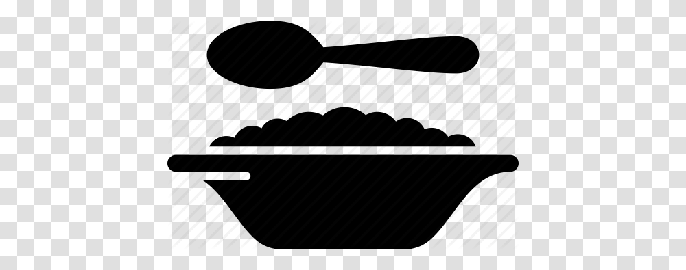 Bowl Breakfast Cereal Oatmeal Spoon Icon, Piano, Leisure Activities, Musical Instrument Transparent Png