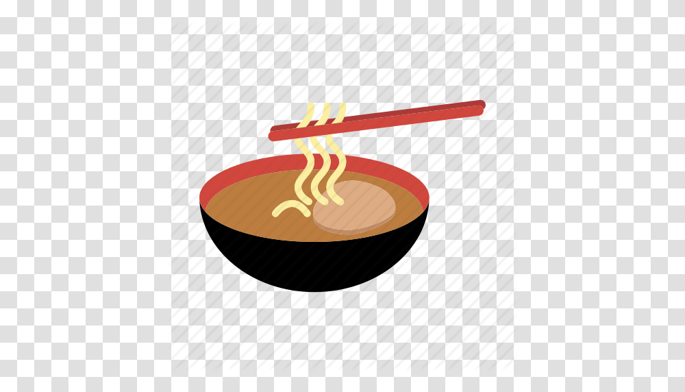 Bowl Chopsticks Cuisine Food Japanese Noodle Ramen Icon, Pasta, Lobster, Sea Life, Animal Transparent Png