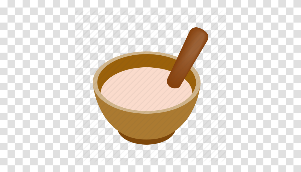 Bowl Cooking Cream Isometric Spoon Wooden Wooden Spoon Icon, Tape, Coffee Cup, Soup Bowl, Beverage Transparent Png