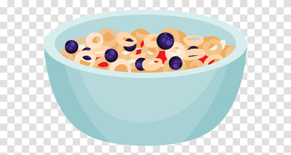 Bowl Food Cereals Rings Berries Strawberries Muesli, Breakfast, Plant, Bathtub, Oatmeal Transparent Png