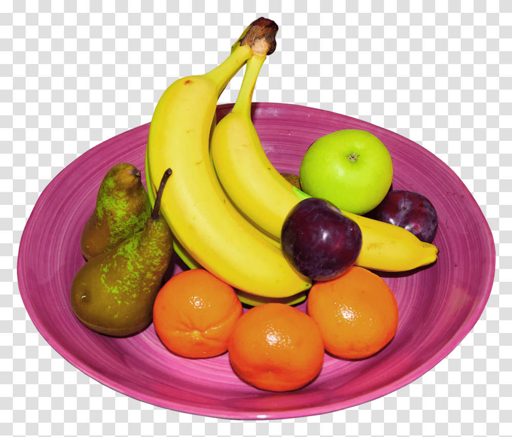 Bowl Fruits, Plant, Banana, Food, Apple Transparent Png