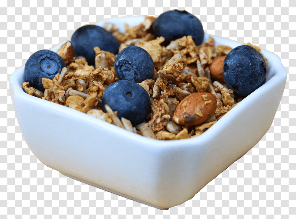 Bowl Of Cereal, Plant, Blueberry, Fruit, Food Transparent Png