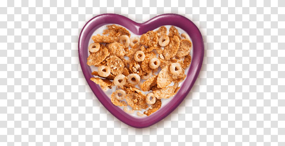Bowl Of Cheerios Picture Cheerios Heart, Bread, Food, Dish, Meal Transparent Png