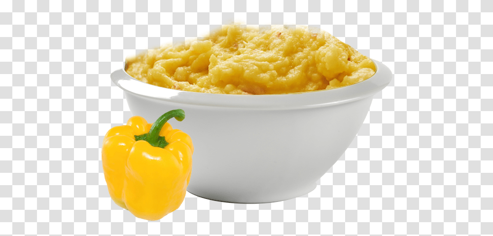 Bowl Of Mashed Potatoes Baby Food, Plant, Vegetable, Pepper, Bell Pepper Transparent Png