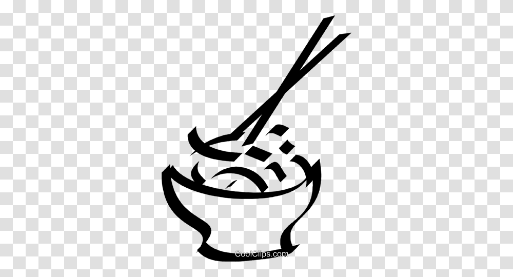 Bowl Of Rice And Chop Sticks Royalty Free Vector Clip Art, Stencil, Bird, Animal Transparent Png