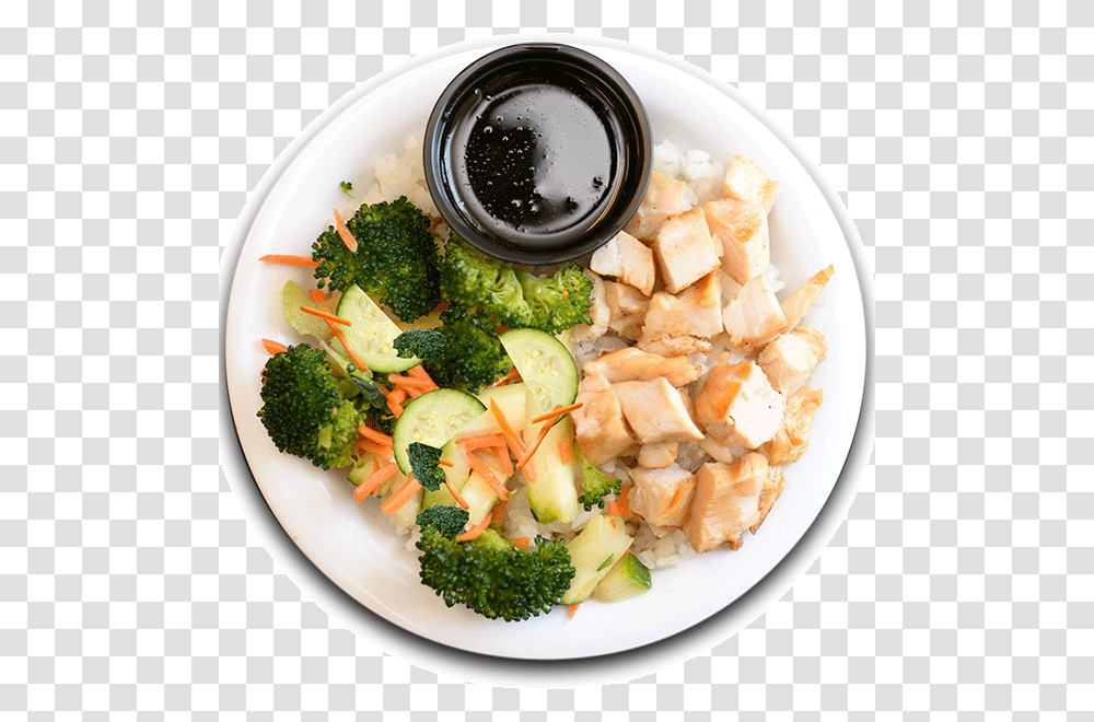 Bowl Of Rice Rice With Chicken Brest, Plant, Broccoli, Vegetable, Food Transparent Png