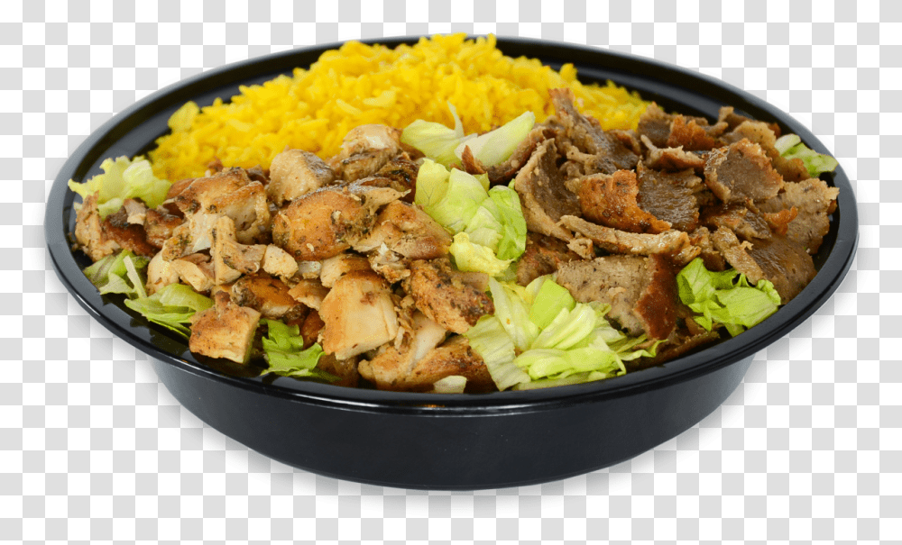 Bowl Of Salad Chicken Rice Bowl, Meal, Food, Dish, Plant Transparent Png