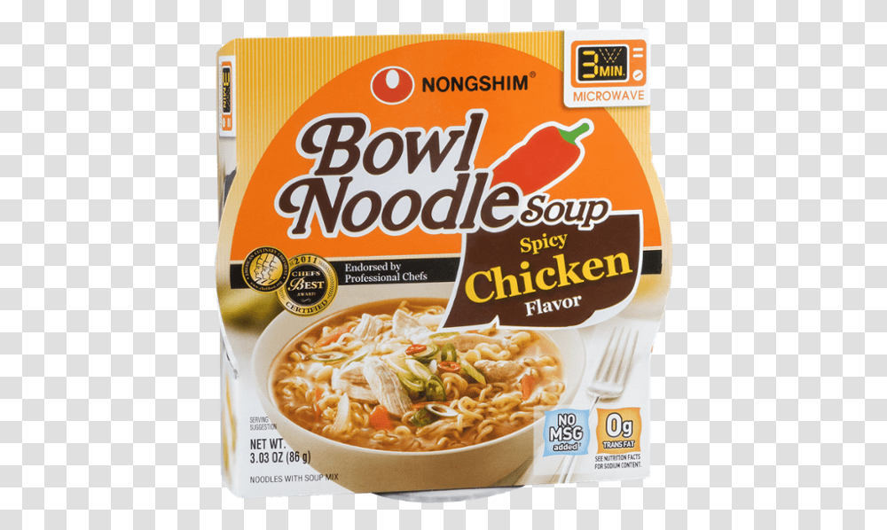 Bowl Of Soup, Noodle, Pasta, Food, Fork Transparent Png