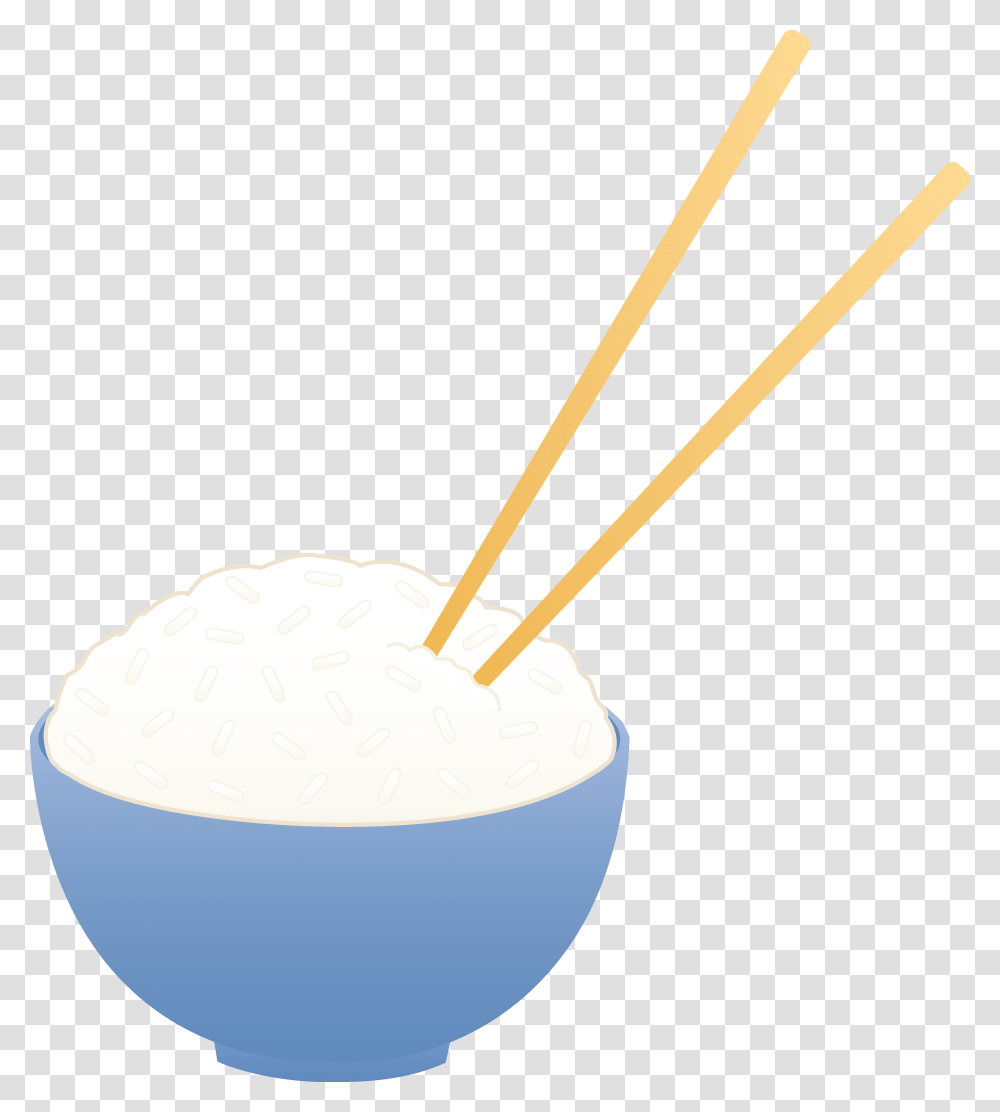 Bowl Of White Rice With Chopsticks, Shovel, Tool, Incense, Food Transparent Png