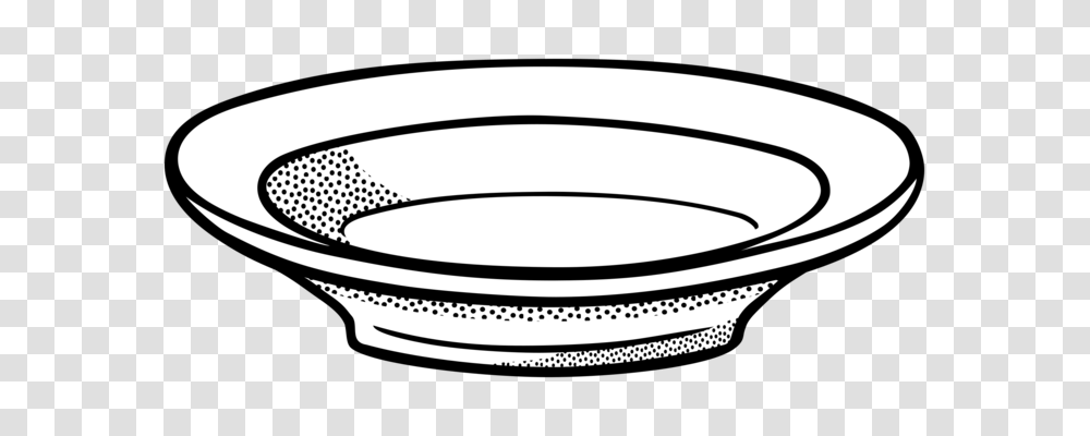 Bowl Plate Soup Download Black And White, Dish, Meal, Food, Oval Transparent Png