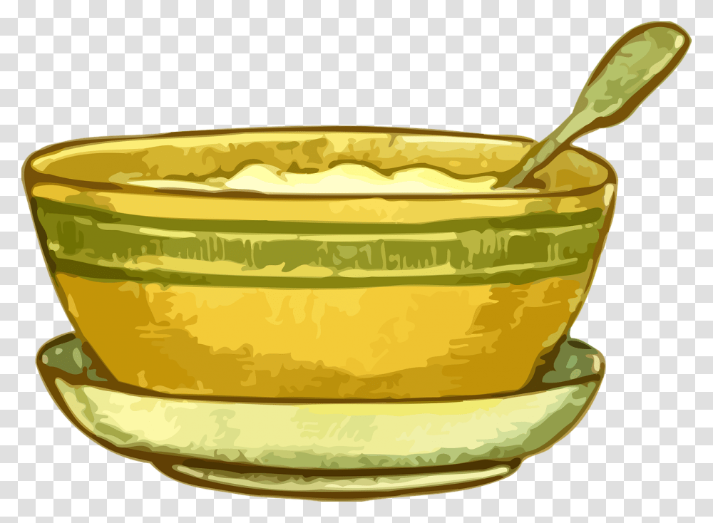 Bowl Porridge Clipart, Mixing Bowl, Food, Soup Bowl, Custard Transparent Png