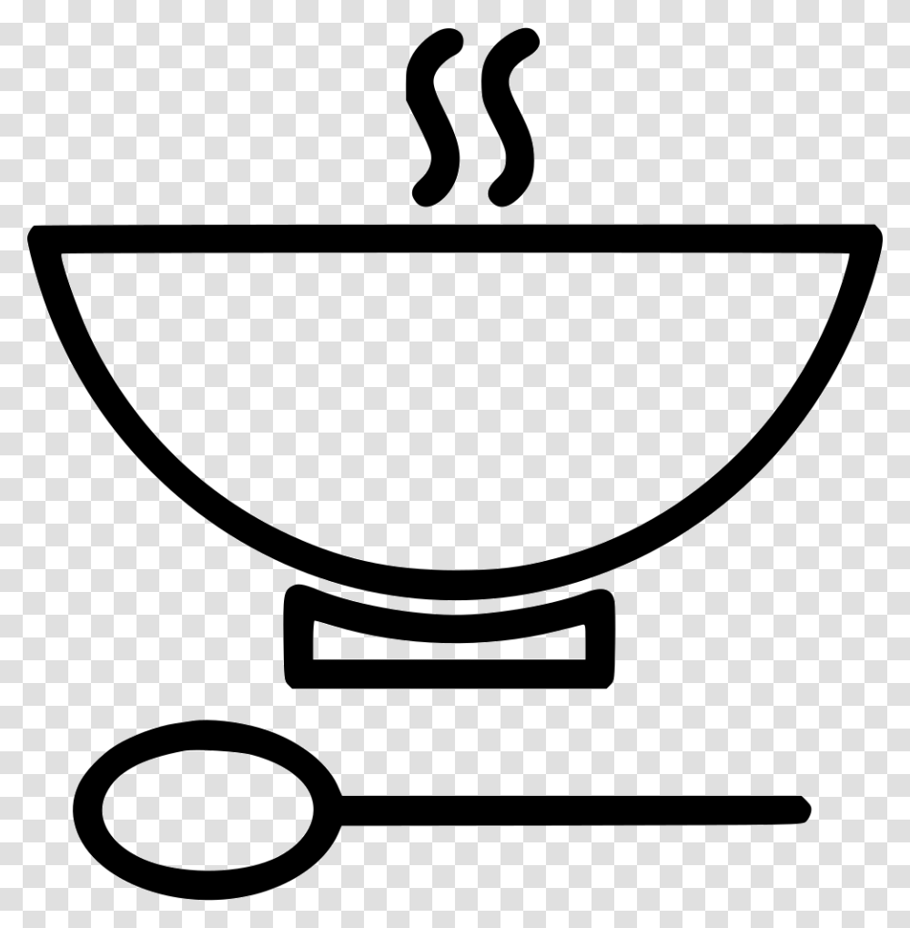 Bowl Soup Spoon Hot Comments Eradicate Extreme Poverty And Hunger Symbol, Bathtub, Stencil Transparent Png
