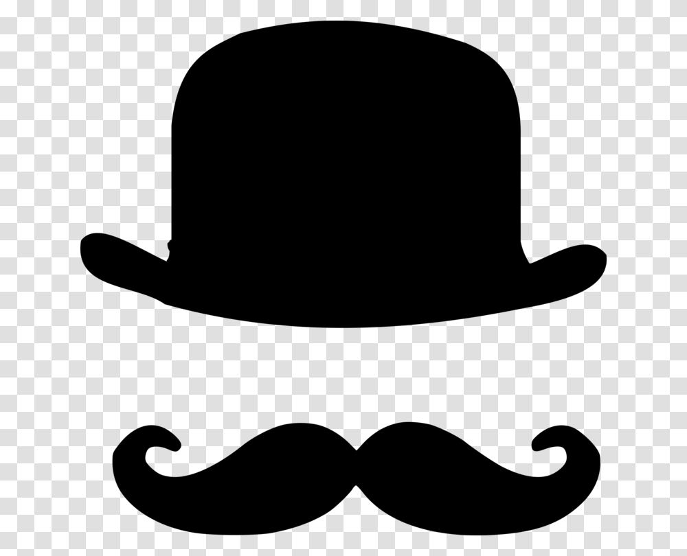 Bowler Hat Handlebar Moustache Top Hat, Gray, World Of Warcraft Transparent Png
