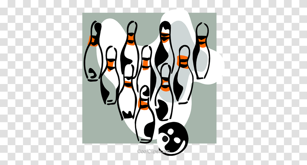 Bowling Ball And Pins Royalty Free Vector Clip Art Illustration, Sport, Sports Transparent Png