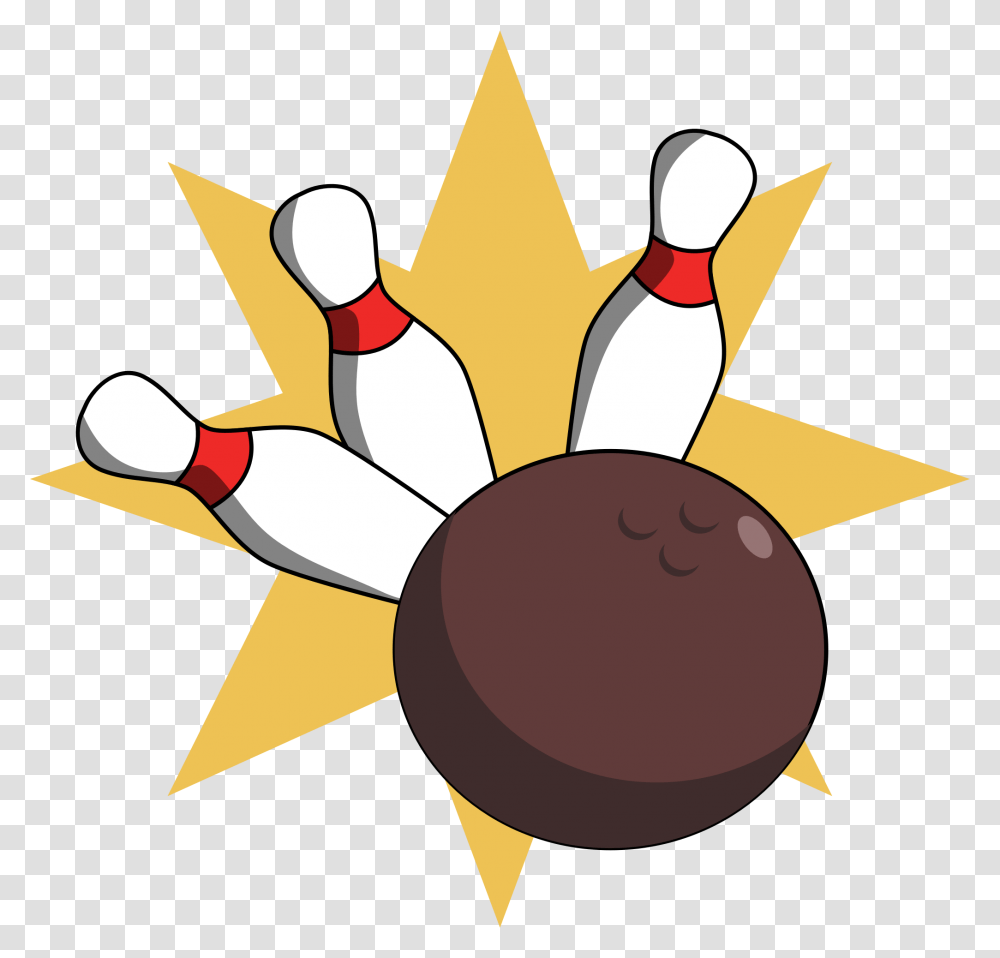 Bowling Ball Hitting Pins Vector Clipart Image, Axe, Tool, Sport, Sports Transparent Png