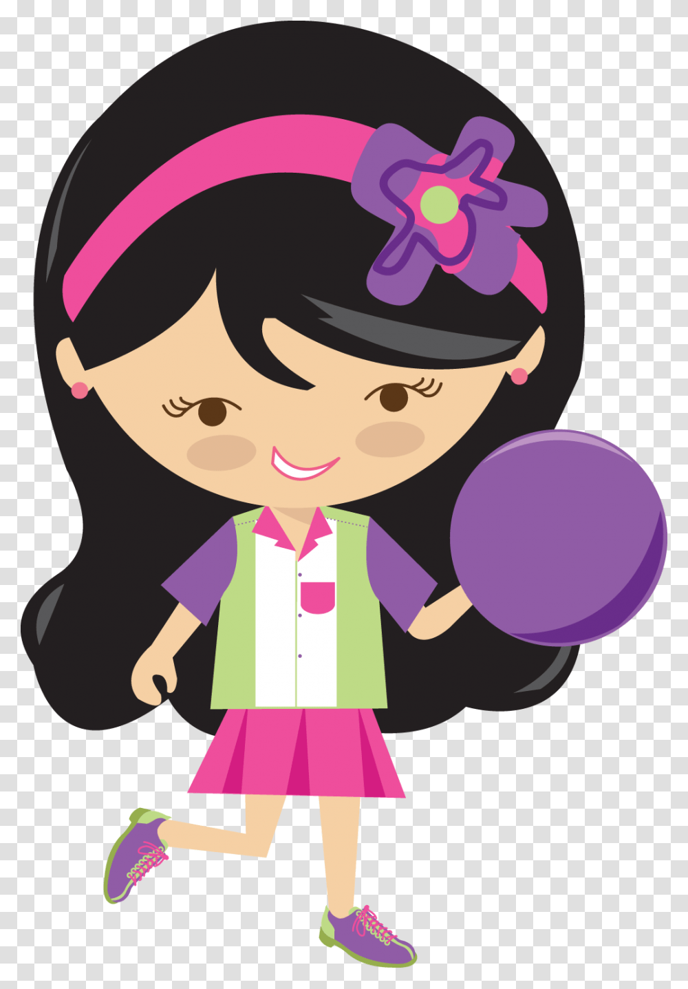 Bowling Clipart Free Girl Bowling Clipart, Person, Human, Performer, Female Transparent Png