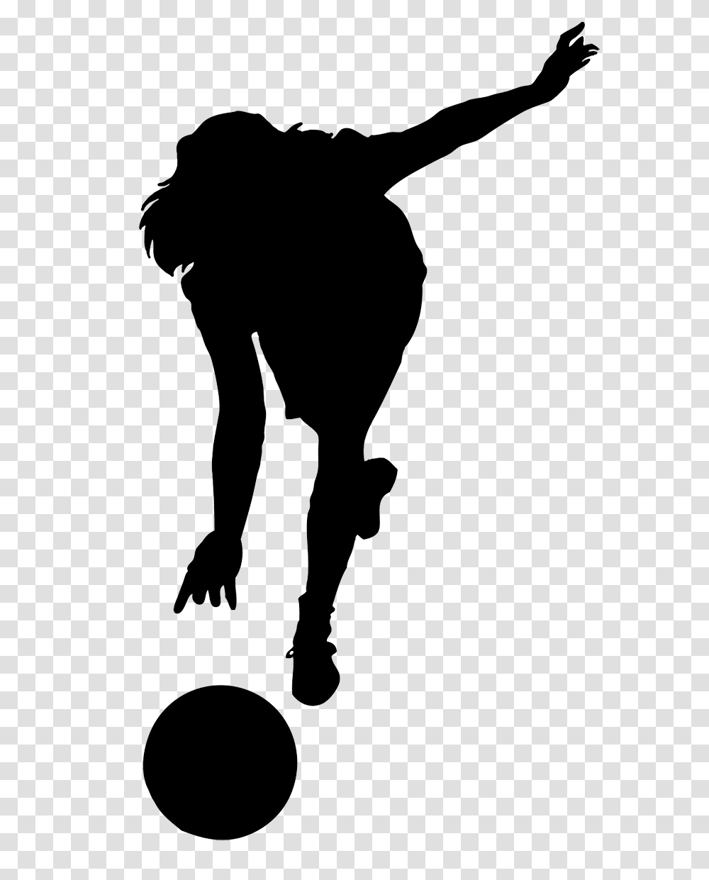 Bowling Clipart, Silhouette, Person, Human, Stencil Transparent Png