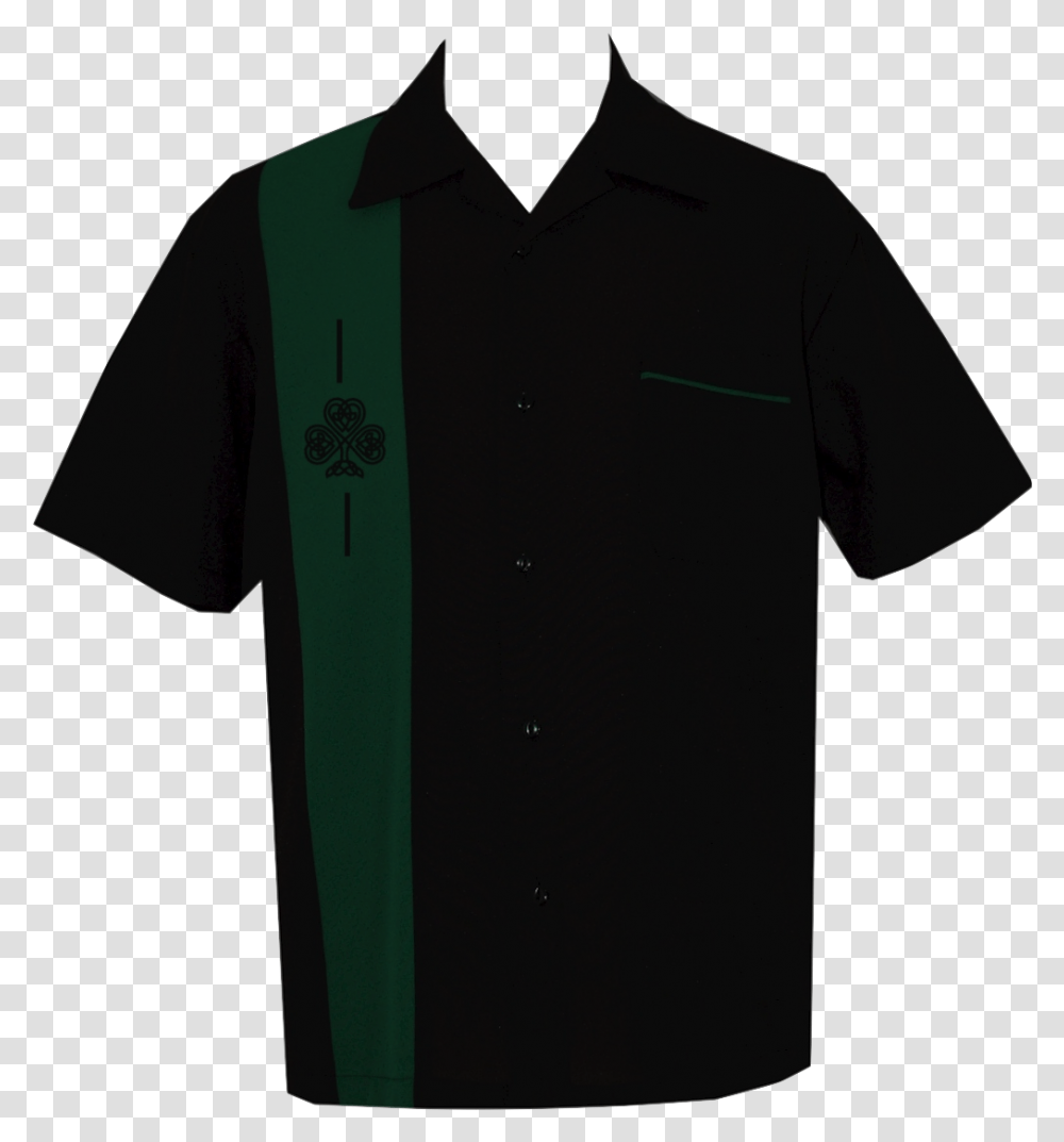 Bowling Shirts Green And Black, Apparel, T-Shirt, Sleeve Transparent Png