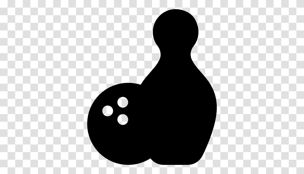 Bowling Sports Bowling Pins Game Fun Leisure Icon, Silhouette, Stencil, Curling, Fencing Transparent Png