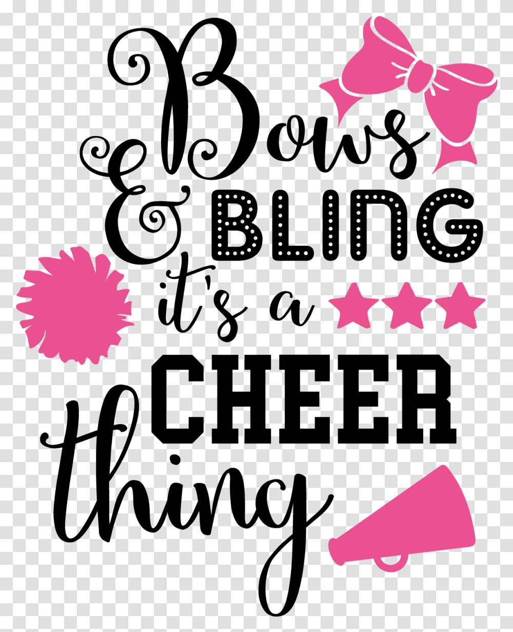 Bows And Bling It's A Cheer Thing Transparent Png