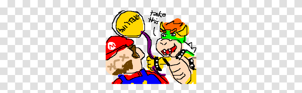 Bowser Gives Dead Mario, Poster, Advertisement, Food, Super Mario Transparent Png