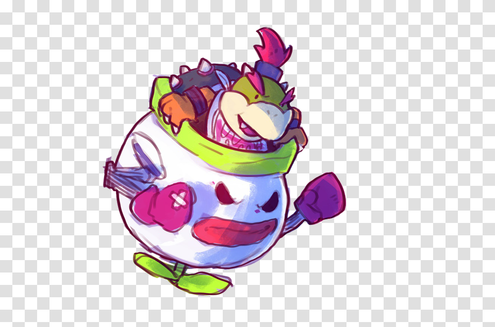 Bowser Jr, Birthday Cake, Dessert, Food, Sweets Transparent Png