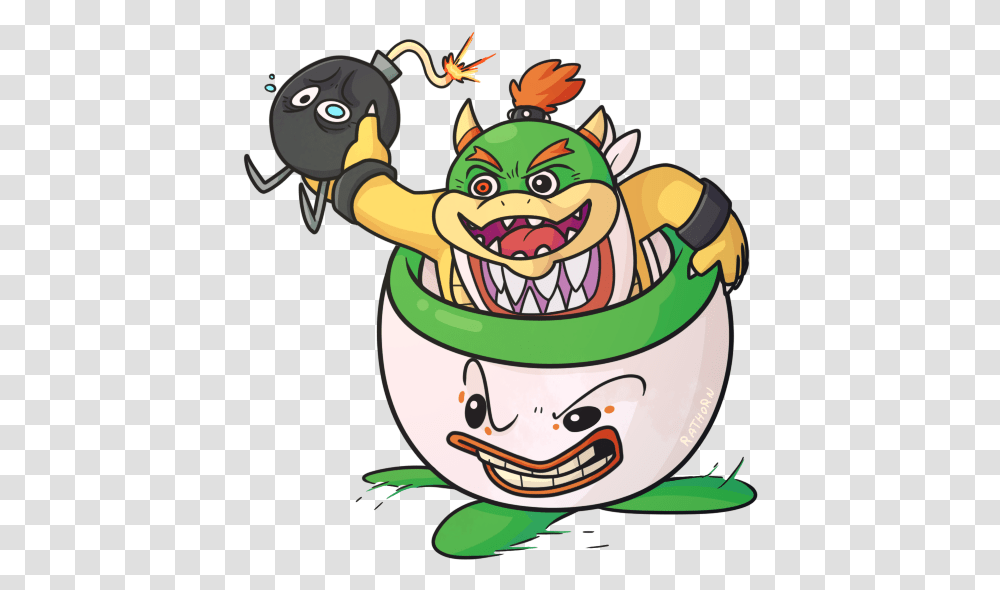 Bowser Jr By Greatdeadsnake Fictional Character, Food, Graphics, Art, Poster Transparent Png