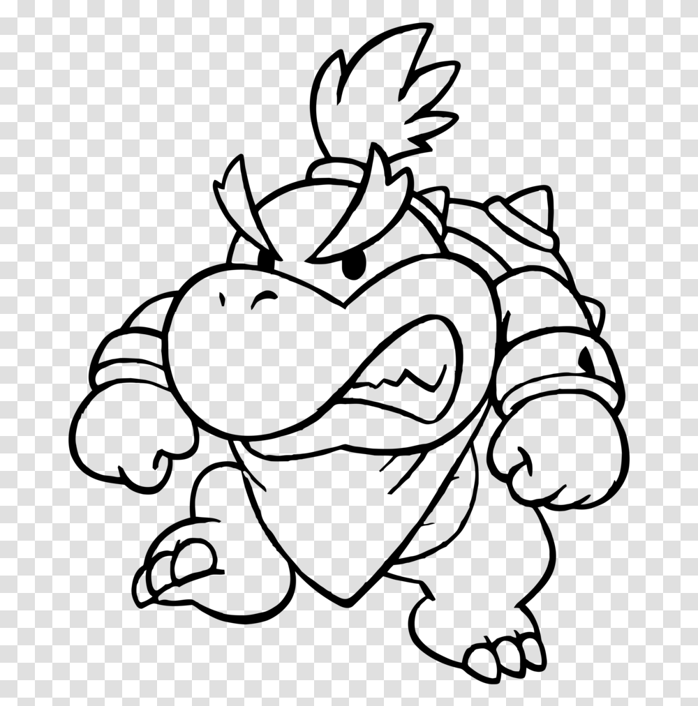 Bowser Jr Coloring Pages Baby Bowser Coloring Pages, Gray, World ...