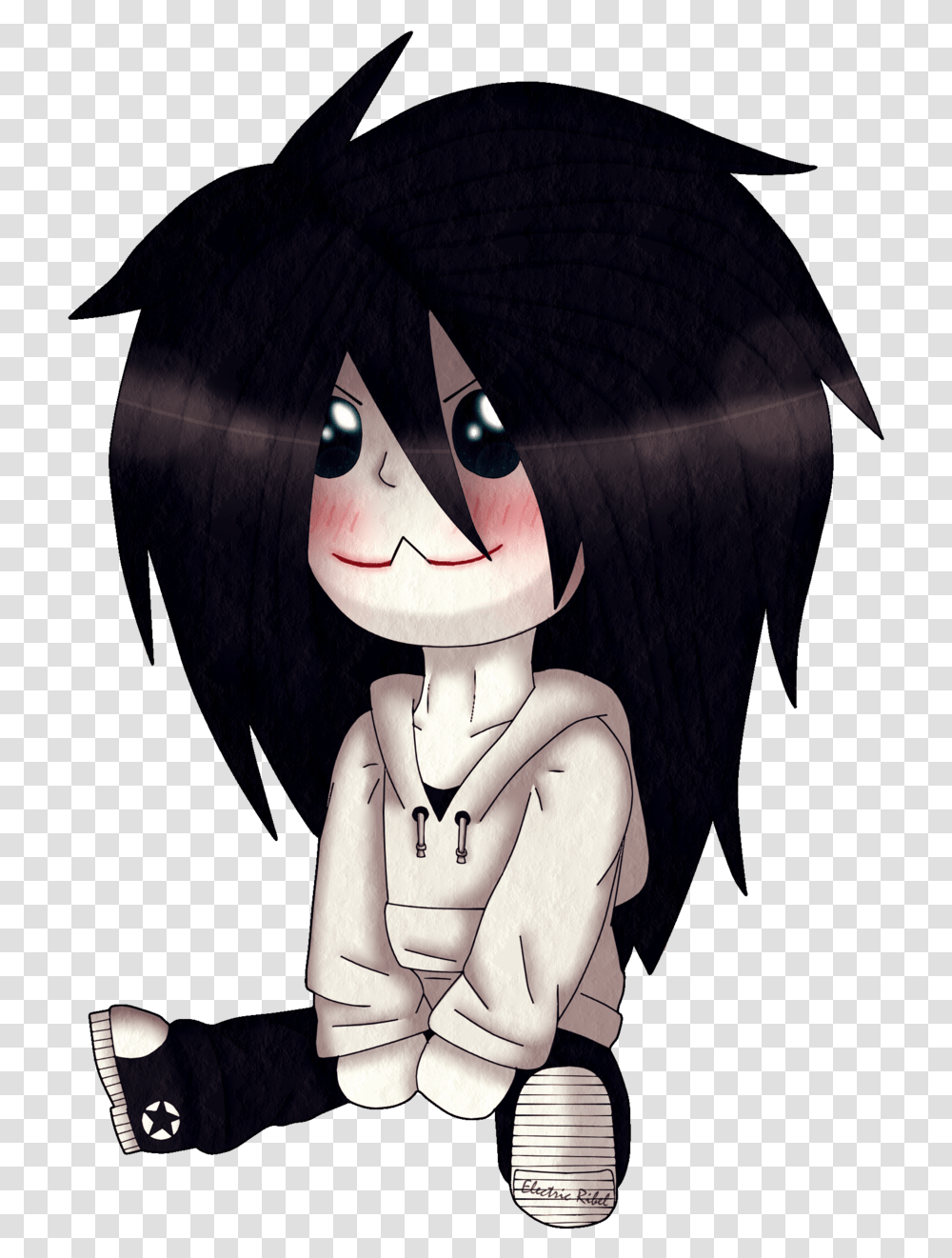 Bowser Jr Jeff The Killer Anime Cute Draw Jeff The Killer Cute, Art, Clothing, Toy, Doll Transparent Png