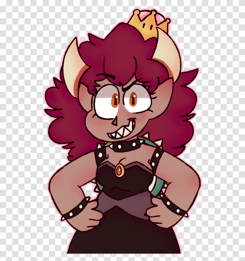 Bowsette By Gronami Fictional Character, Face, Sweets, Food, Label Transparent Png