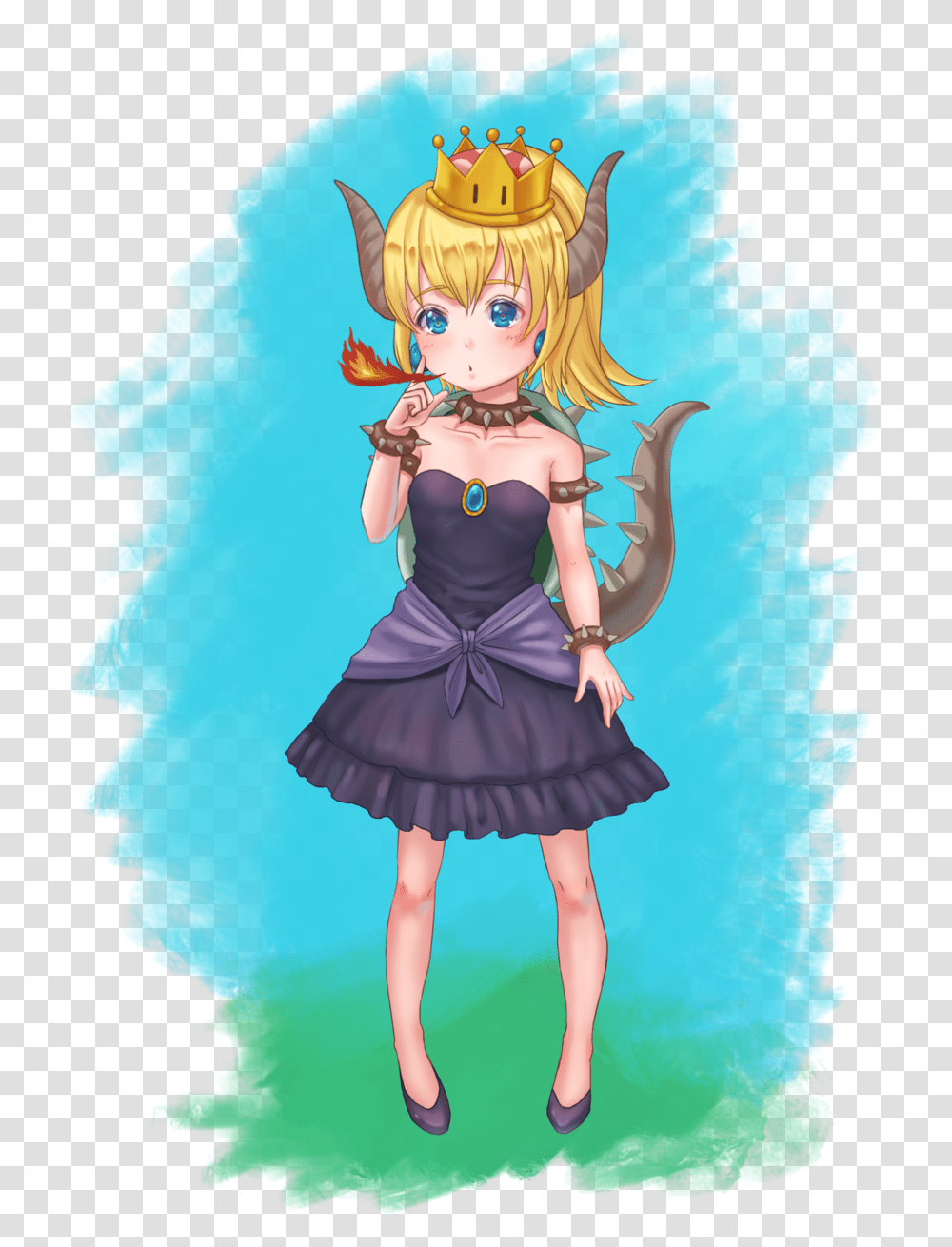 Bowsette Illustrations Art Street Fairy, Doll, Toy, Person, Comics Transparent Png