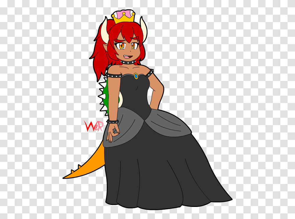 Bowsette Images Free Bowsette Circle Game, Clothing, Female, Person, Woman Transparent Png