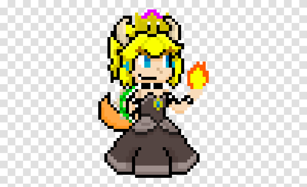 Bowsette Pixel Art By Reddy16438 Cartoon, Rug, Outdoors, Nature, Pac Man Transparent Png