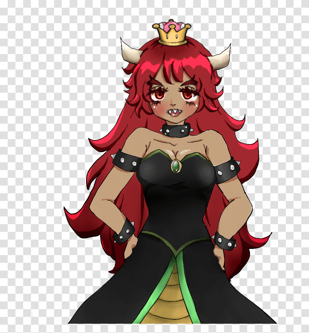 Bowsette Vinyl Sticker Sold Bowsette Red Hair, Costume, Comics, Book, Graphics Transparent Png