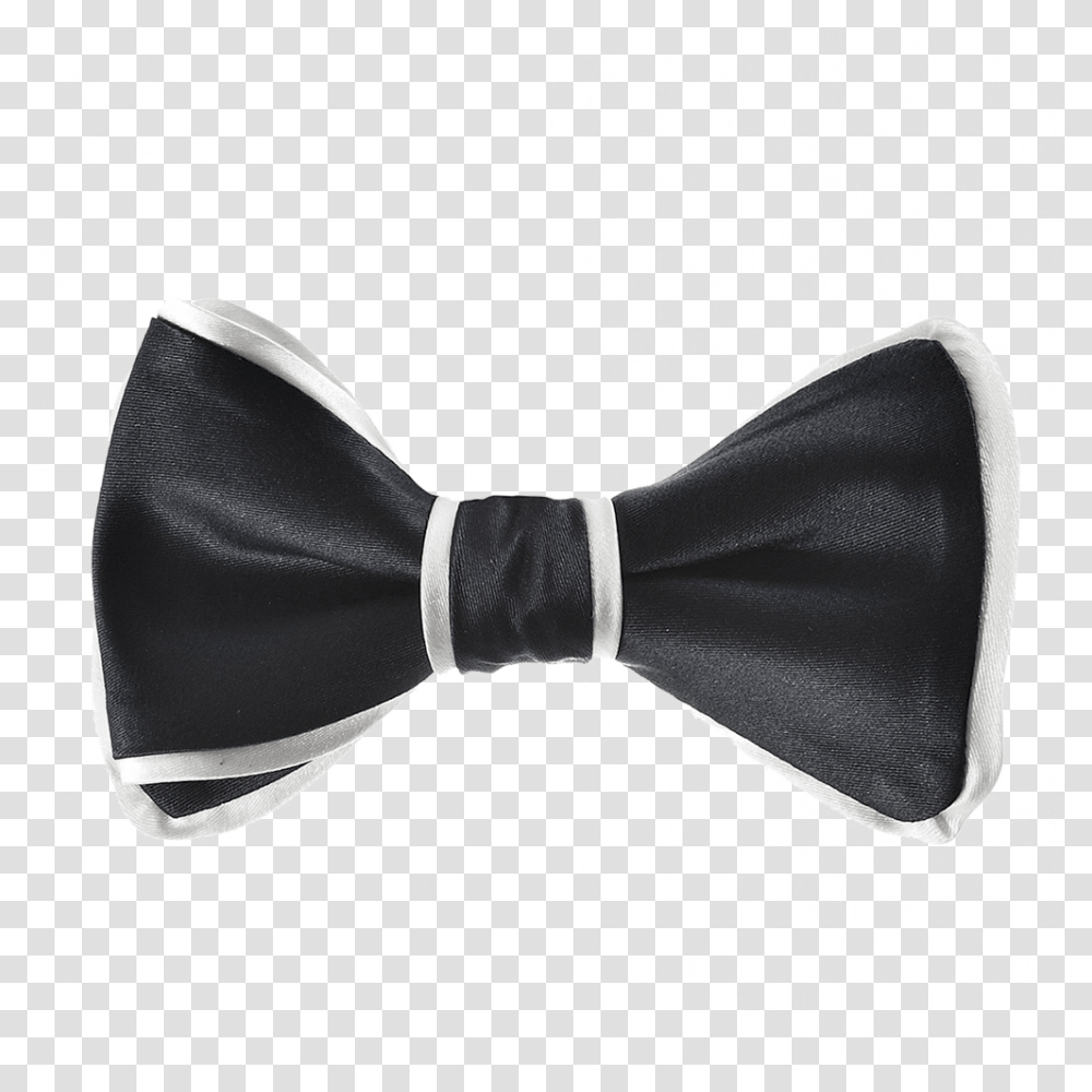 Bowtie Border Black Bow Tie With White Border, Accessories, Accessory, Necktie, Person Transparent Png