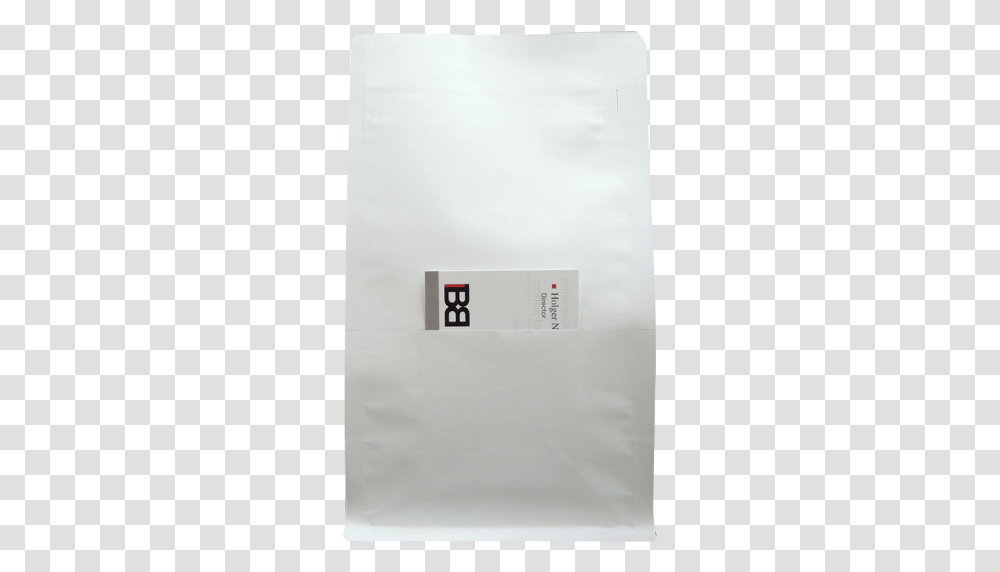 Box Bottom Bag With Zip Valve And Slit White Paper, Business Card, File Folder, File Binder Transparent Png