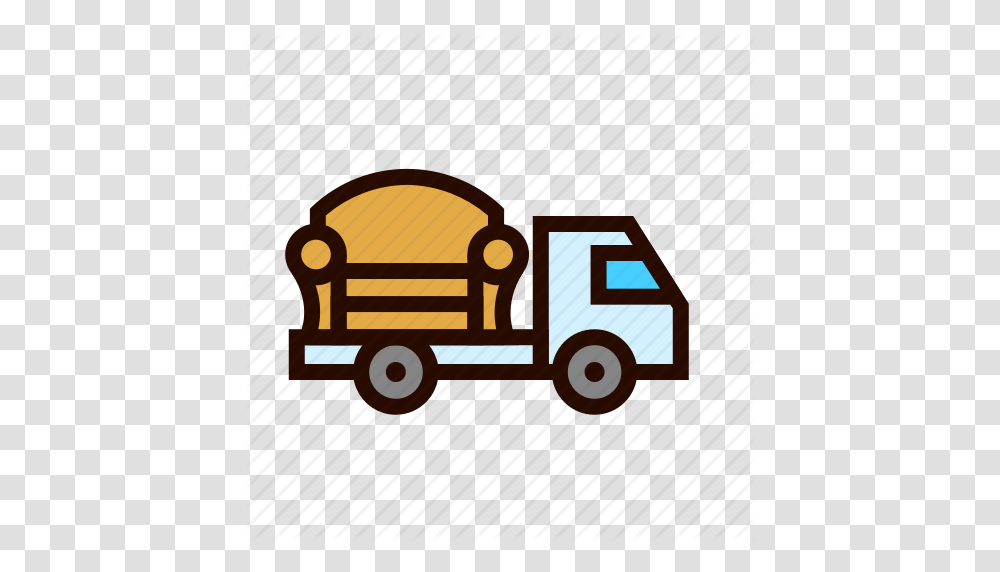 Box Car Furniture Move Sofa Truck Icon, Vehicle, Transportation, Van, Moving Van Transparent Png