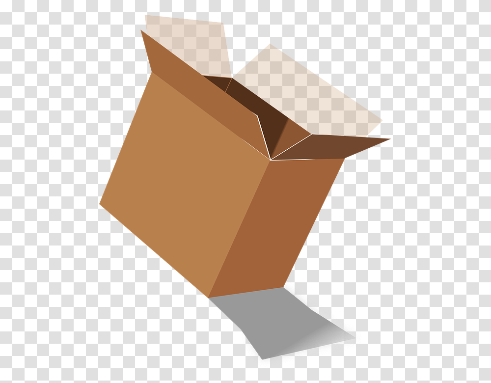 Box Carton Empty Packaging Cardboard Container Caja De Mudanza, Package Delivery, Bag Transparent Png