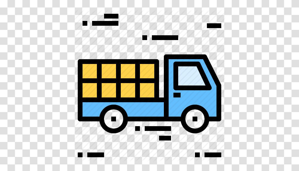 Box Deliver Truck Icon, Transportation, Vehicle, Van, Bus Transparent Png