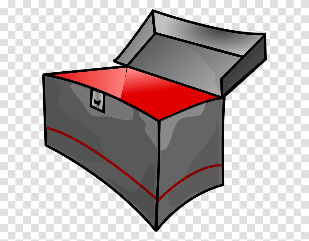 Box Empty Toolbox Metal Treasure Box Empty Toolbox Clipart, Cardboard, Carton, Mailbox, Letterbox Transparent Png