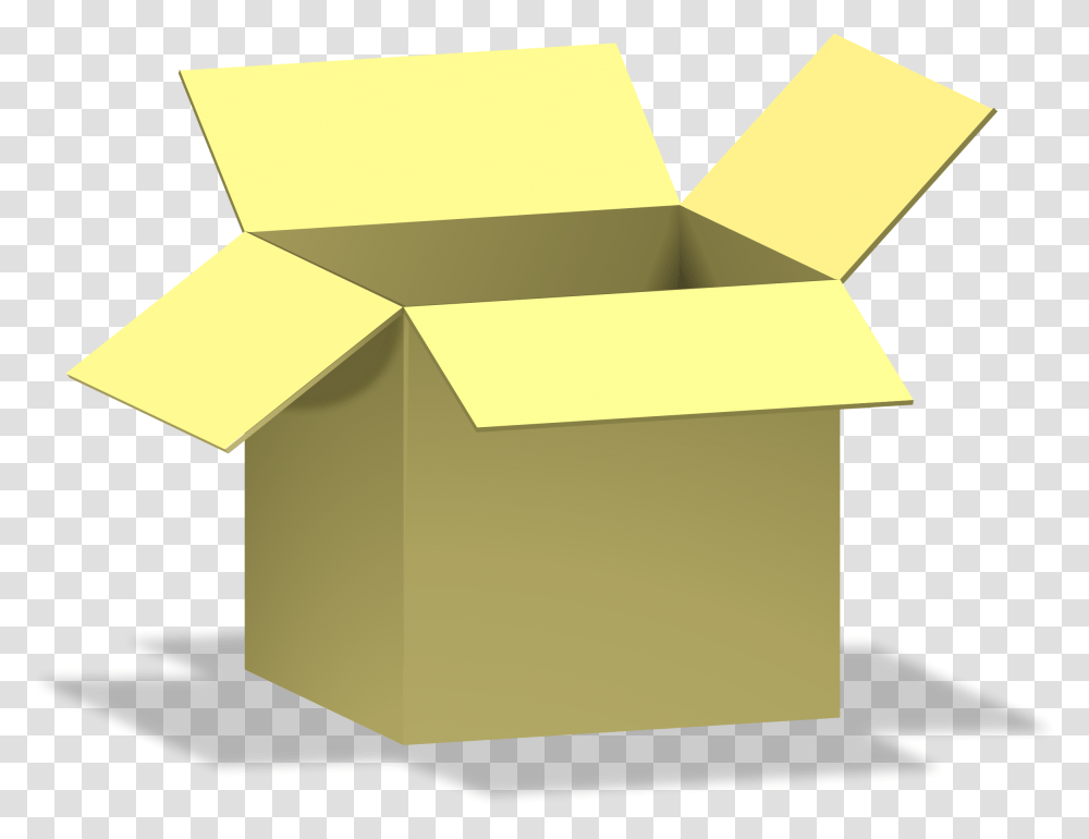 Box Icon Box Clipart Yellow, Carton, Cardboard, Mailbox, Letterbox Transparent Png
