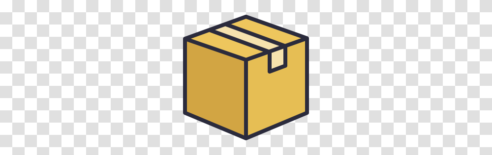Box Icon Outline Filled, Cardboard, Carton Transparent Png