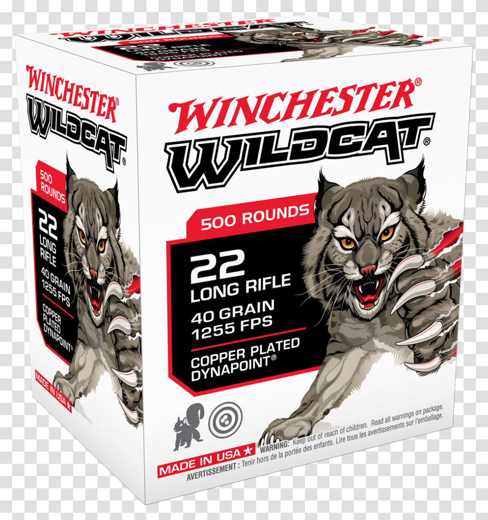 Box Image Winchester Wildcat 22 Ammo, Person, Pet, Mammal, Animal Transparent Png