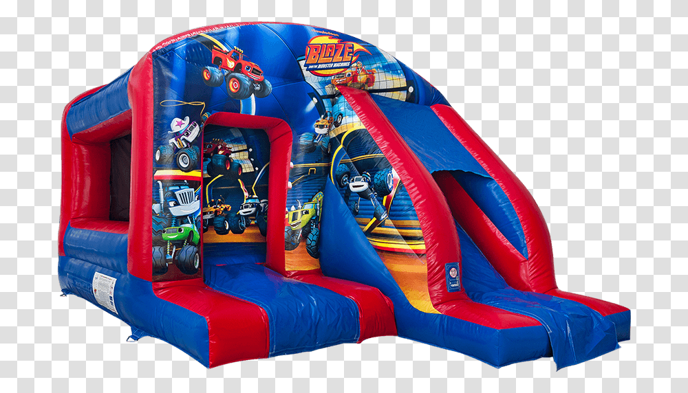 Box Jump N Slide Combi Blaze And The Monster Machines Inflatable, Tent Transparent Png