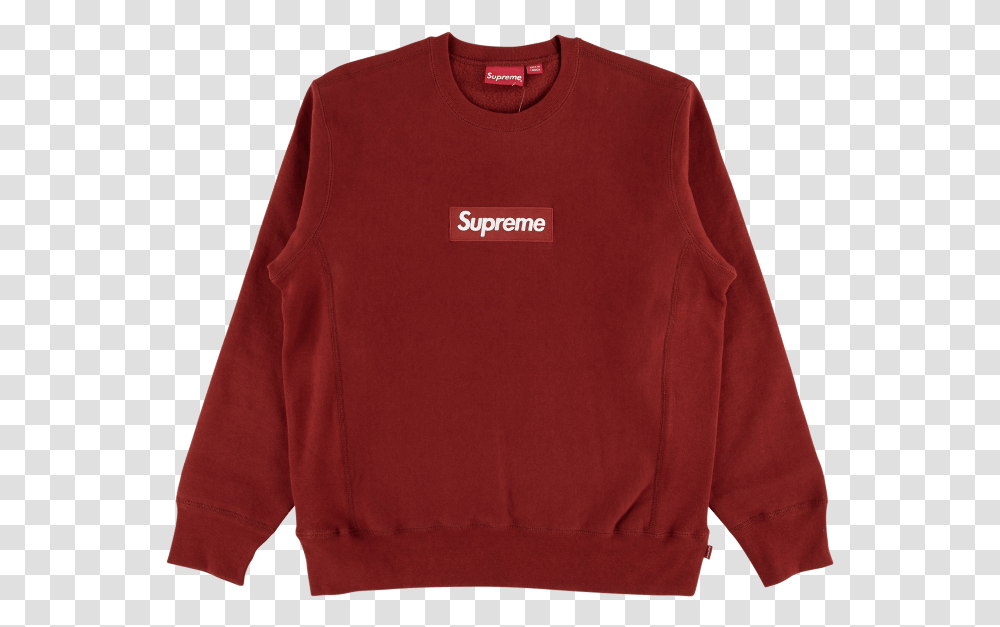 Box Logo Supreme, Apparel, Sweater, Sweatshirt Transparent Png