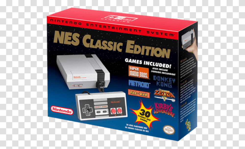 Box Nintendo Entertainment System Classic, Adapter, Machine, Electrical Device, Electronics Transparent Png