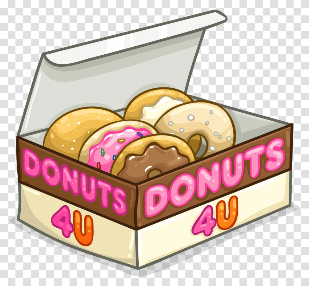 Box Of Donuts Clipart Box Of Donut Clip Art, Sweets, Food, Confectionery, Bakery Transparent Png