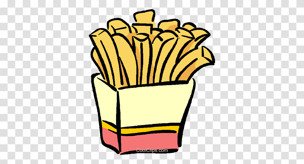 Box Of French Fries Royalty Free Vector Clip Art Illustration, Bakery, Shop, Food, Zebra Transparent Png