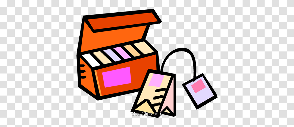 Box Of Tea With A Tea Bag Royalty Free Vector Clip Art, Musical Instrument, Label Transparent Png